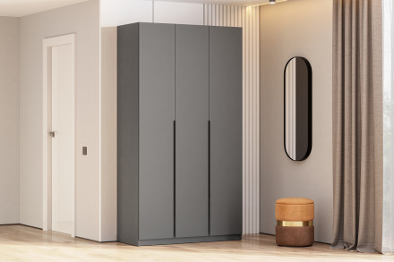 Шкаф &quot;ШК 5&quot; (1200) (Серия 2) Графит серый 