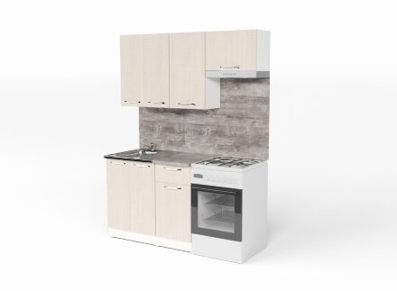 Кухонный гарнитур Лариса нормал 2, 150 см 